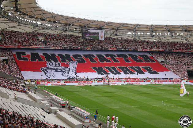 Cannstatter Kurve banner Stadion
