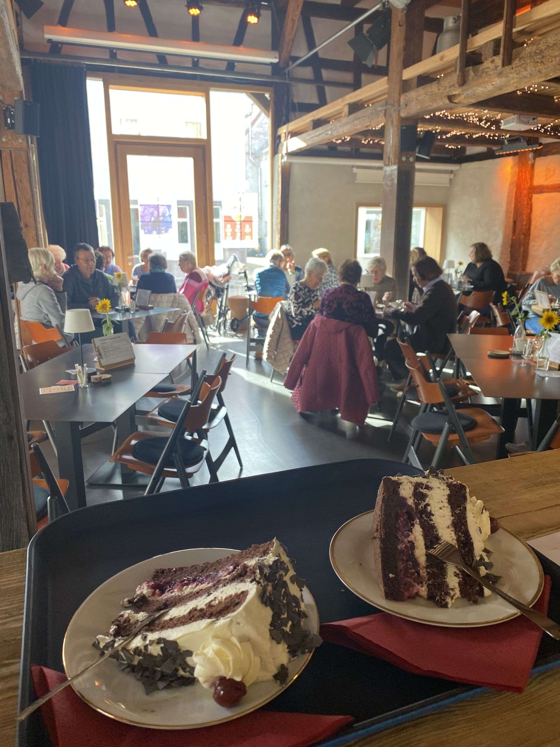 Blick von theke Café