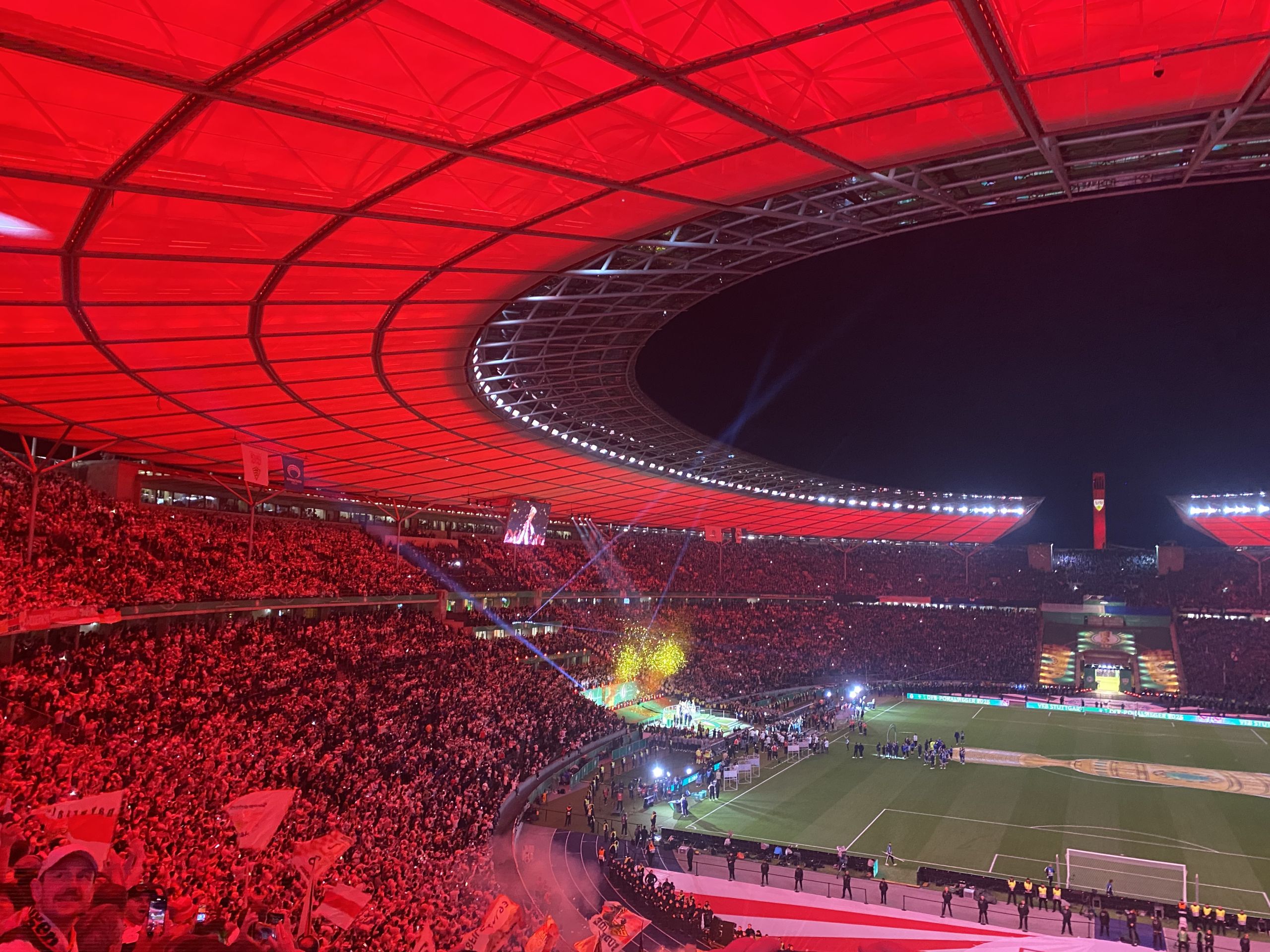 Stadion in rot